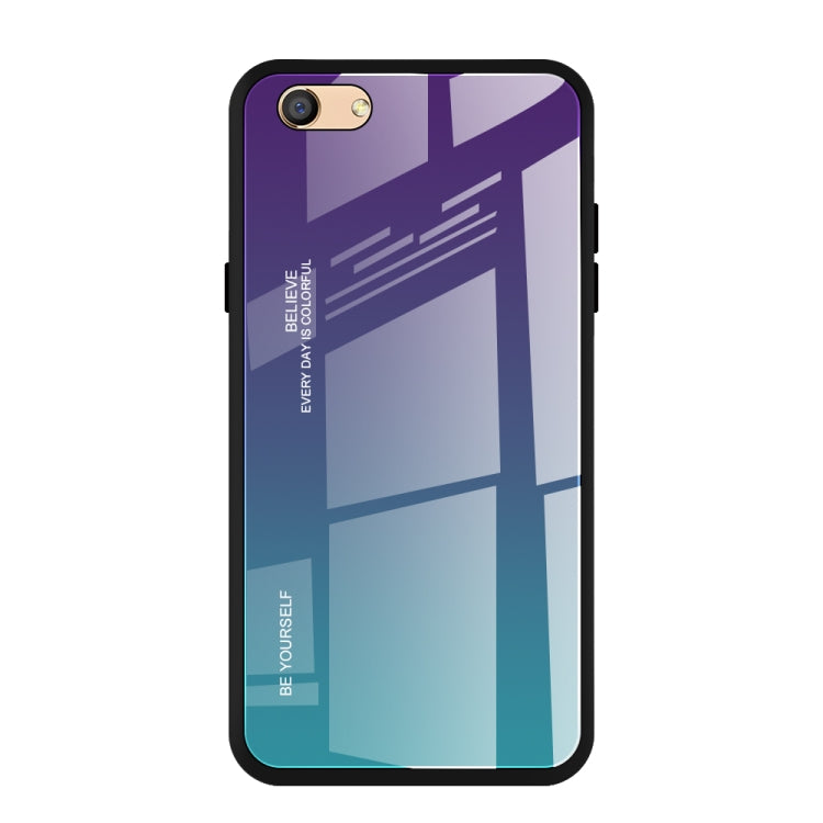 Gradient Color Glass Case, For OnePlus 7, For OPPO A9 (2020), For OPPO F3, For OPPO F5