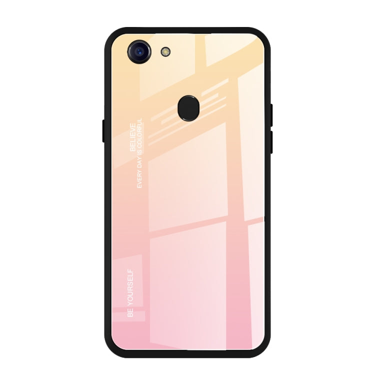 Gradient Color Glass Case, For OnePlus 7, For OPPO A9 (2020), For OPPO F3, For OPPO F5