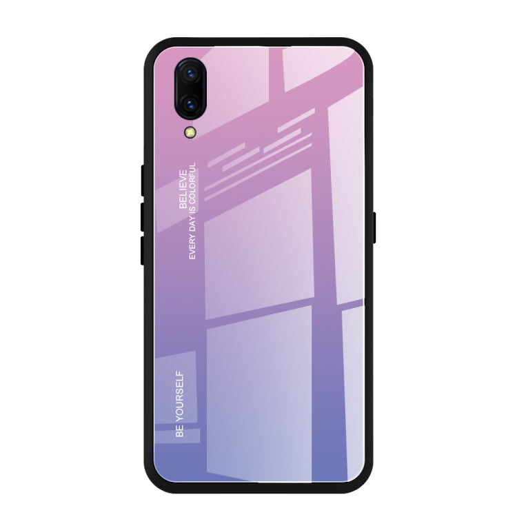 Gradient Color Glass Case, For Vivo V7, For Vivo V11, For Vivo X23, For Vivo Y17