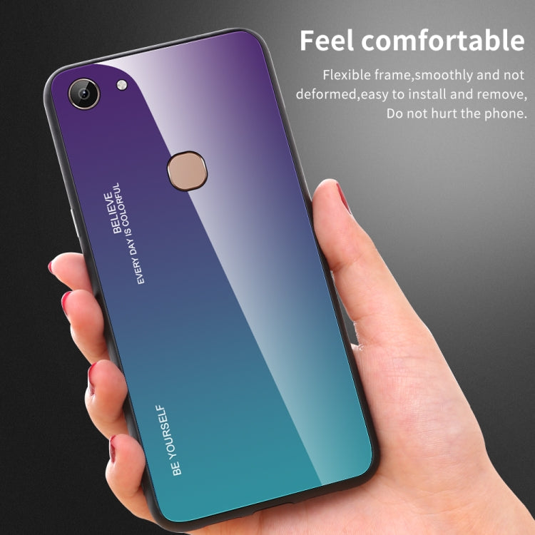 Gradient Color Glass Case, For Vivo Y83, For Xiaomi Redmi 8, For Xiaomi Redmi 8A, For Xiaomi Redmi Note 8T