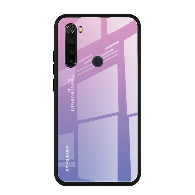 Gradient Color Glass Case, For Vivo Y83, For Xiaomi Redmi 8, For Xiaomi Redmi 8A, For Xiaomi Redmi Note 8T