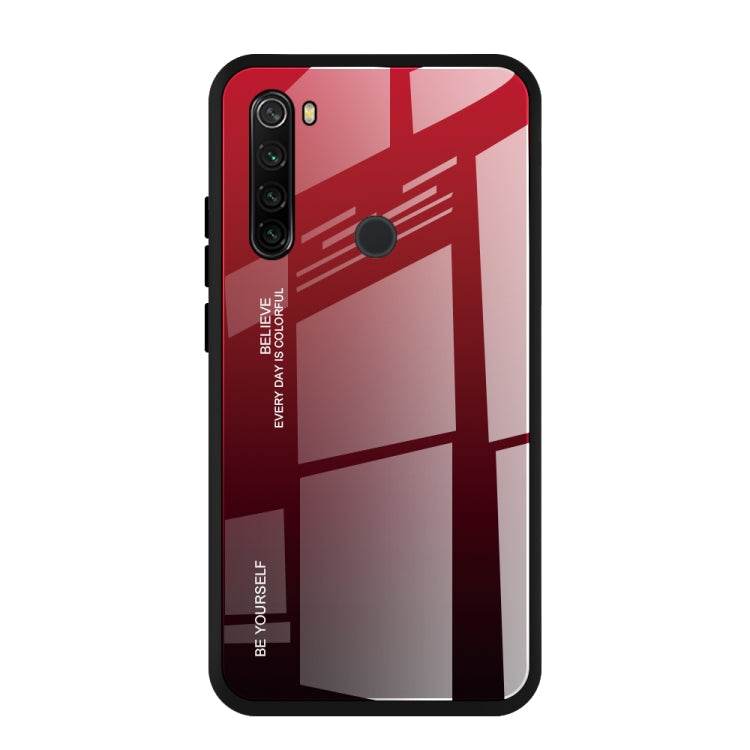 Gradient Color Glass Case, For Vivo Y83, For Xiaomi Redmi 8, For Xiaomi Redmi 8A, For Xiaomi Redmi Note 8T