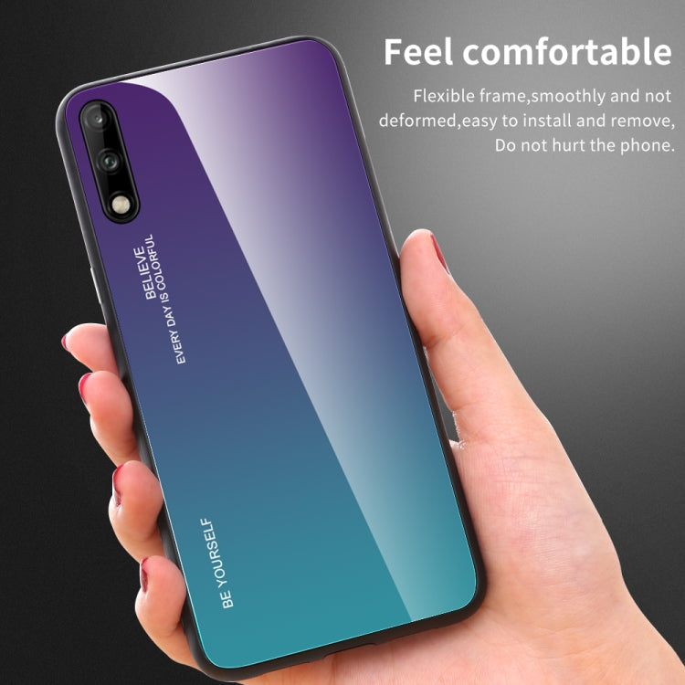 Gradient Color Glass Case, For Huawei Enjoy 10, For Galaxy A10e, For Galaxy A90 5G, For Xiaomi Mi CC9 Pro