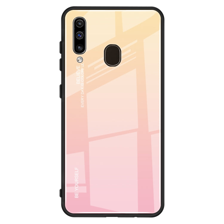 Gradient Color Glass Case, For Galaxy A30, For Galaxy A50, For Galaxy A60, For Galaxy A70