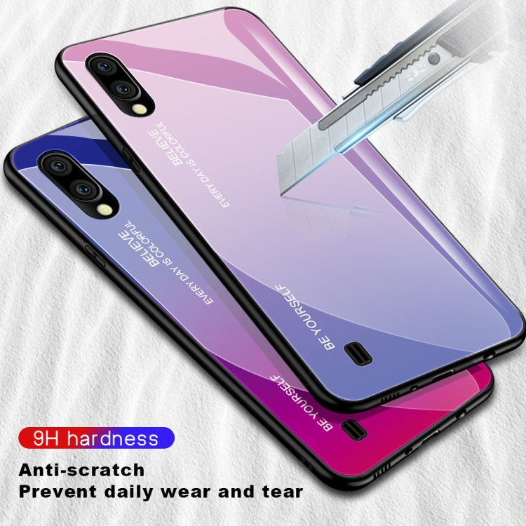 Gradient Color Glass Case, For Galaxy M10, For Galaxy M20, For Galaxy M30, For Galaxy Note 9