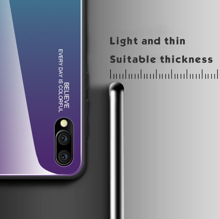 Gradient Color Glass Case, For Galaxy M10, For Galaxy M20, For Galaxy M30, For Galaxy Note 9