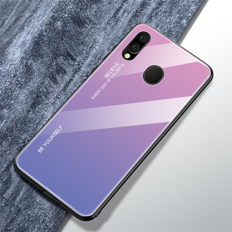 Gradient Color Glass Case, For Galaxy M10, For Galaxy M20, For Galaxy M30, For Galaxy Note 9