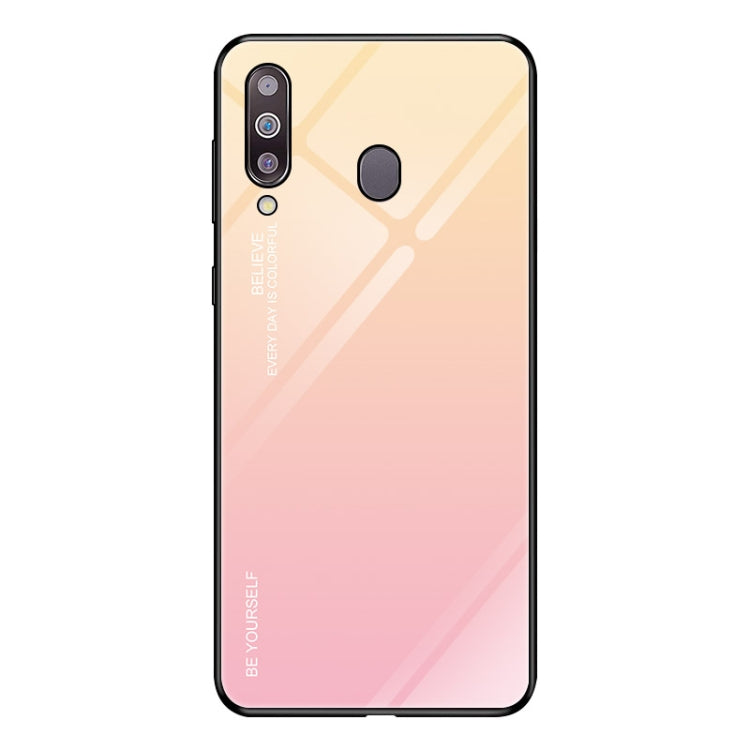 Gradient Color Glass Case, For Galaxy M10, For Galaxy M20, For Galaxy M30, For Galaxy Note 9