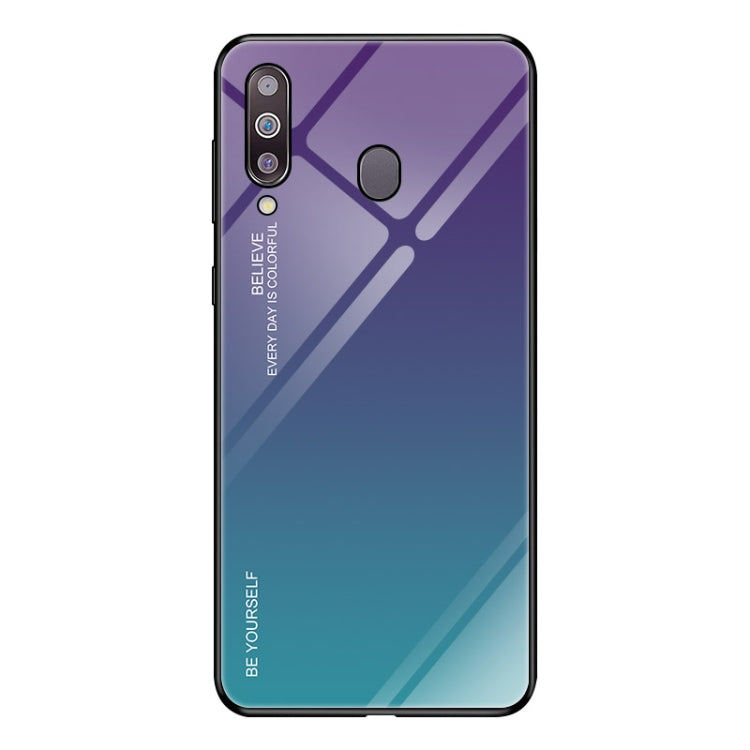 Gradient Color Glass Case, For Galaxy M10, For Galaxy M20, For Galaxy M30, For Galaxy Note 9