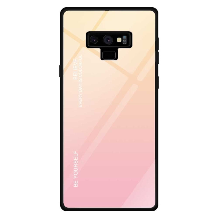 Gradient Color Glass Case, For Galaxy M10, For Galaxy M20, For Galaxy M30, For Galaxy Note 9