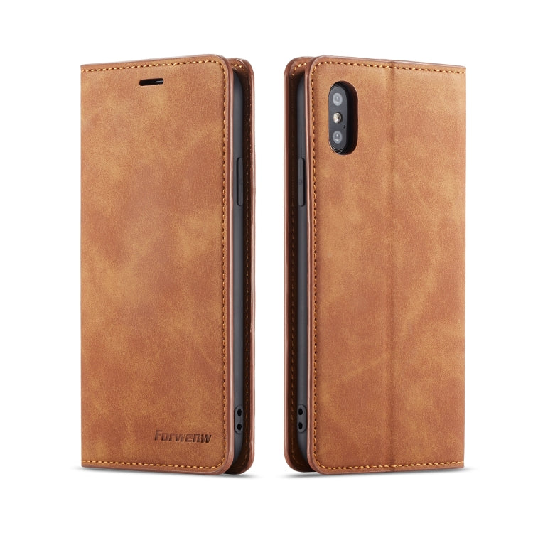 Forwenw Dream Series Oil Edge Strong Magnetism Horizontal Flip Leather Case with Holder & Card Slots & Wallet & Photo Frame, For iPhone XR, For iPhone XS Max, For iPhone XS / X, For Xiaomi Redmi Note 7, For Xiaomi Redmi Note 7 Pro