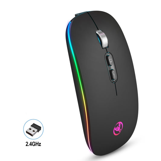 HXSJ M103FG 1600dpi Adjustable 2.4G RGB Light Wireless Mouse