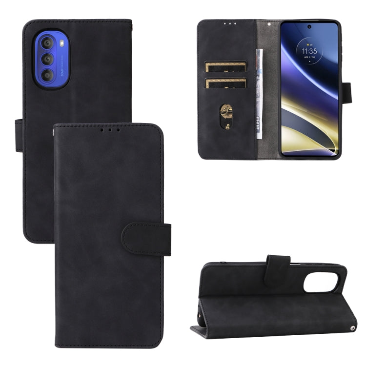 Skin Feel Magnetic Flip Leather Phone Case