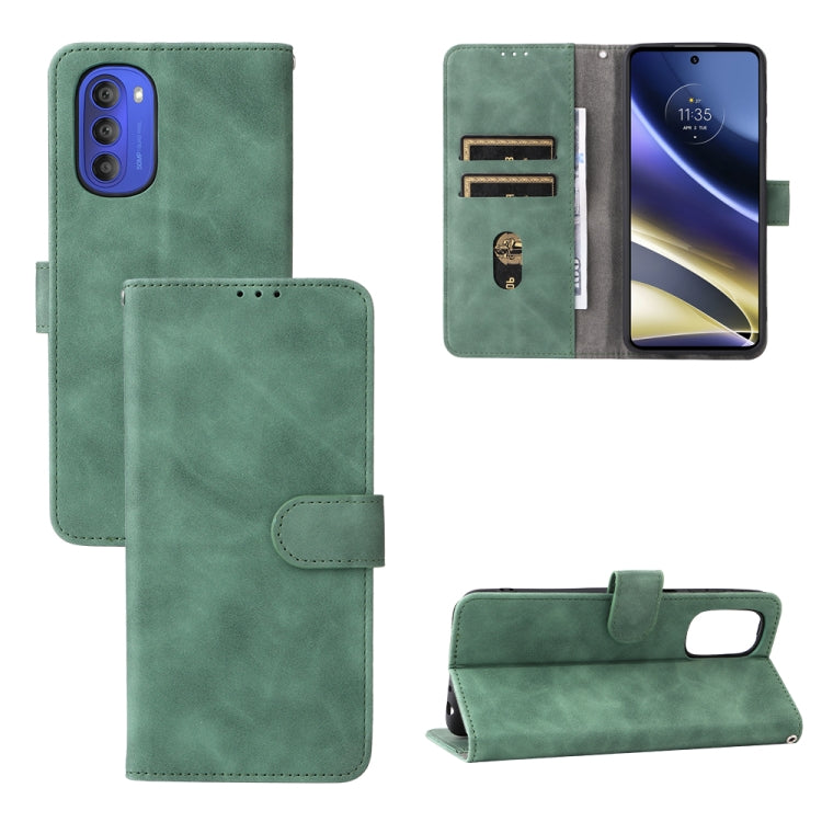 Skin Feel Magnetic Flip Leather Phone Case