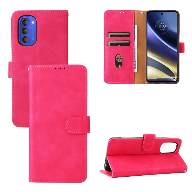 Skin Feel Magnetic Flip Leather Phone Case