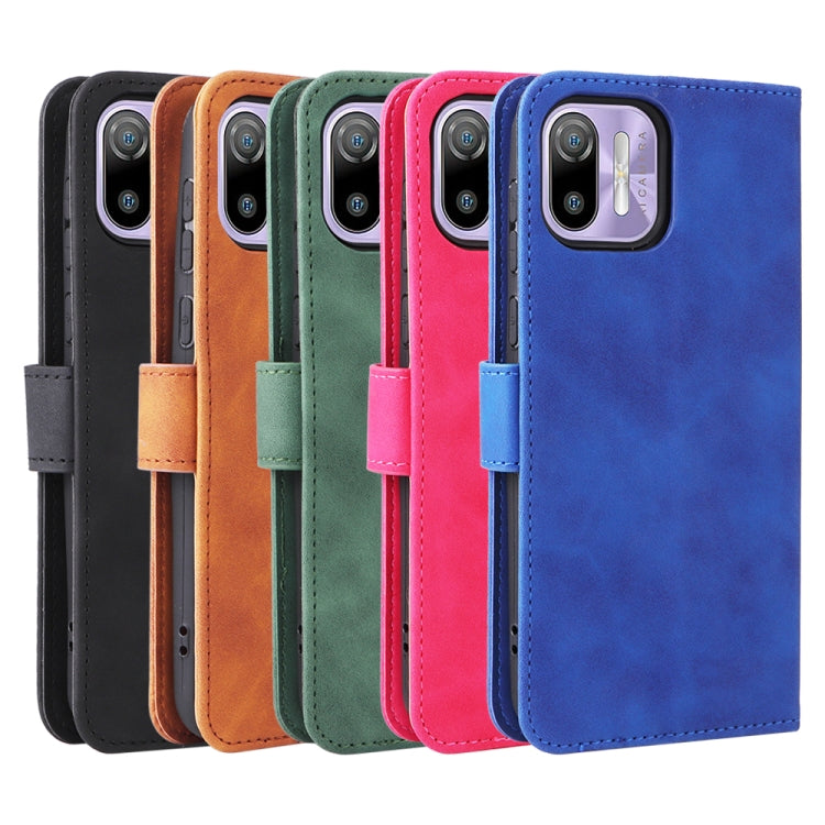 Skin Feel Magnetic Flip Leather Phone Case