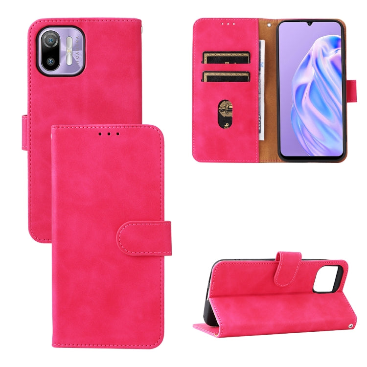 Skin Feel Magnetic Flip Leather Phone Case