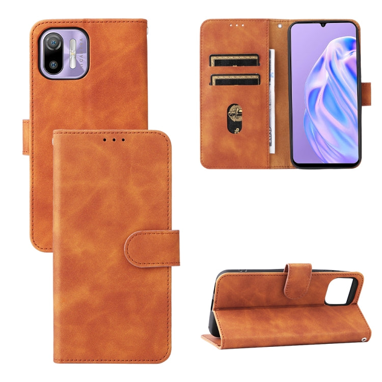 Skin Feel Magnetic Flip Leather Phone Case