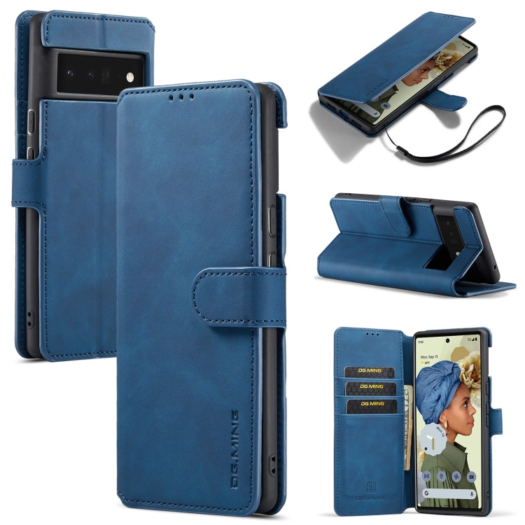 DG.MING Retro Oil Side Horizontal Flip Leather Case with Holder & Card Slots & Wallet, Series 1