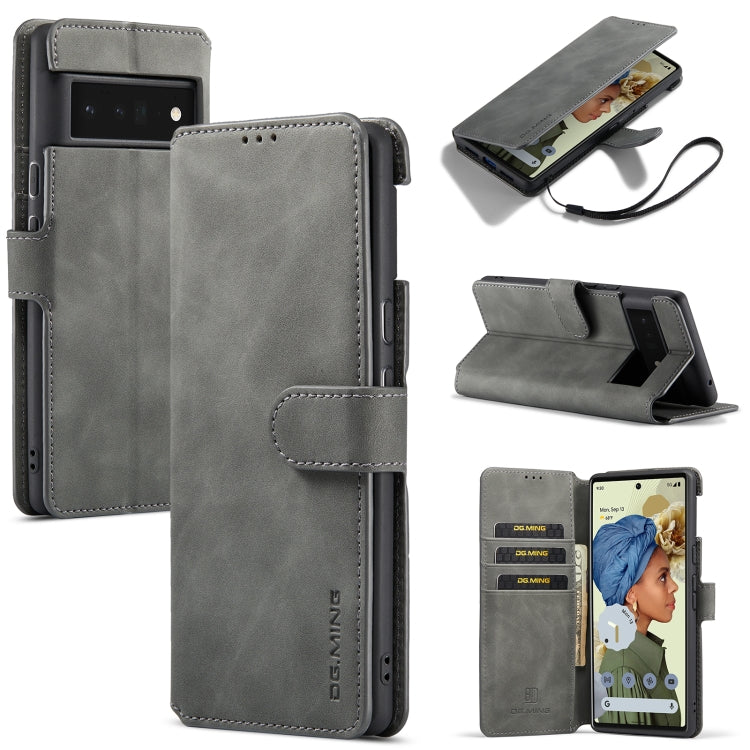 DG.MING Retro Oil Side Horizontal Flip Leather Case with Holder & Card Slots & Wallet, Series 1