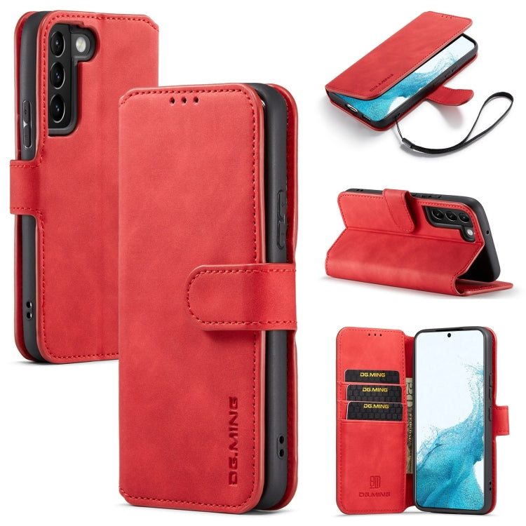 DG.MING Retro Oil Side Horizontal Flip Leather Case with Holder & Card Slots & Wallet, Series 1