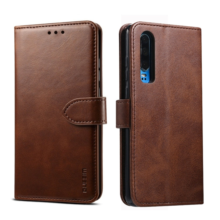 GUSSIM Business Style Horizontal Flip Leather Case with Holder & Card Slots & Wallet, Series 2