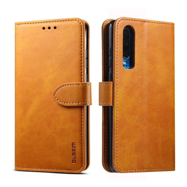 GUSSIM Business Style Horizontal Flip Leather Case with Holder & Card Slots & Wallet, Series 2