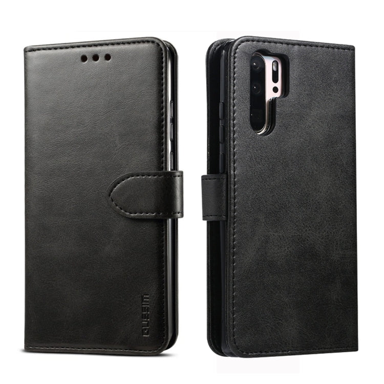 GUSSIM Business Style Horizontal Flip Leather Case with Holder & Card Slots & Wallet, Series 2