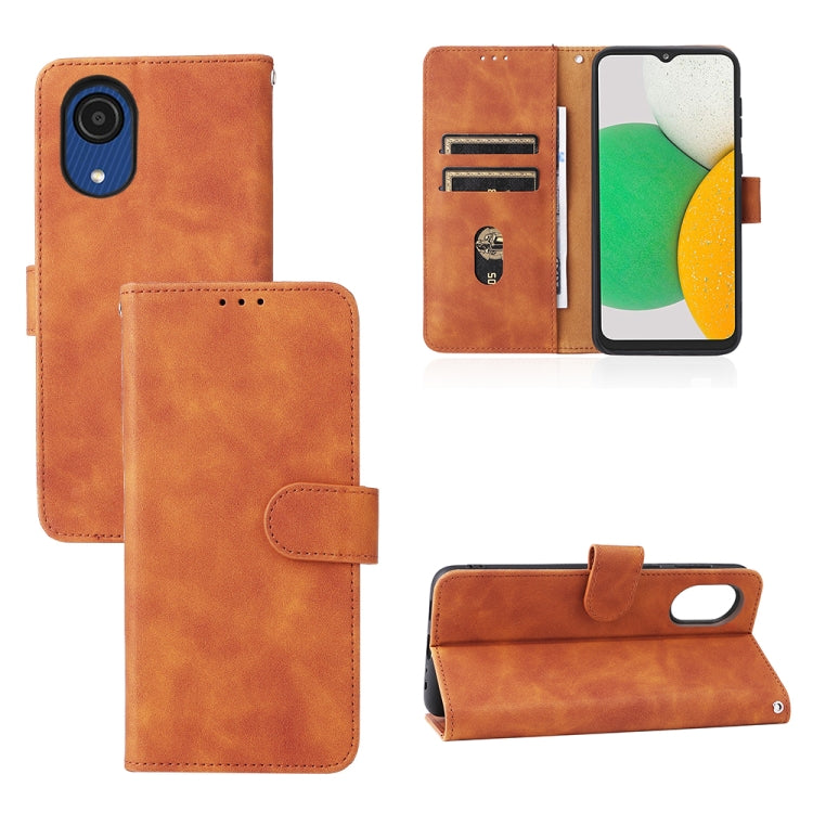 Skin Feel Magnetic Buckle Calf Texture PU Phone Case