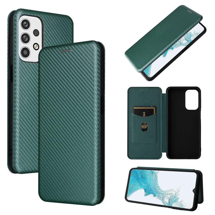 Carbon Fiber Texture Magnetic Horizontal Flip PU Phone Case