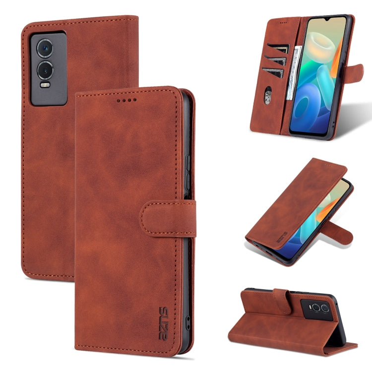 AZNS Skin Feel Calf Texture Horizontal Flip Leather Phone Case, Series 2