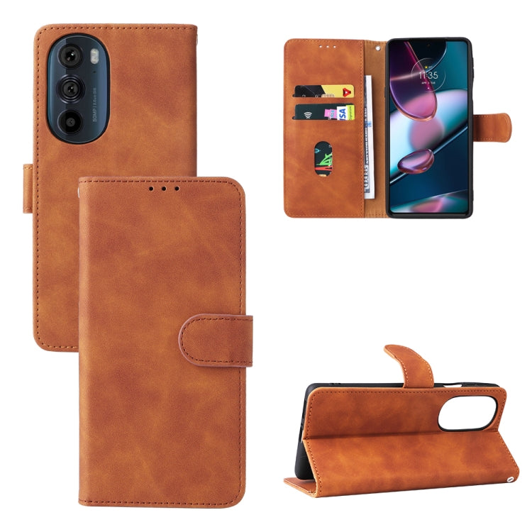 Skin Feel Magnetic Buckle Calf Texture Leather Phone Case