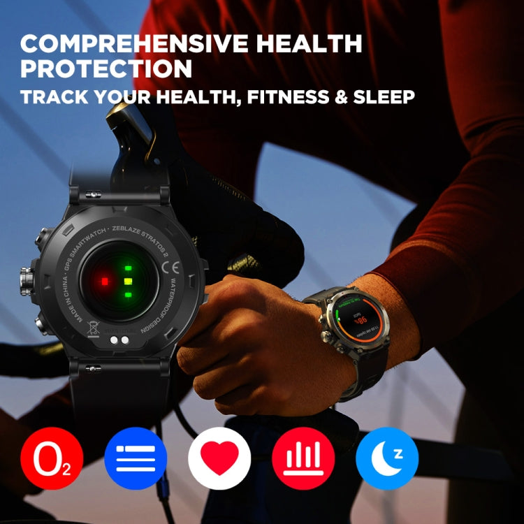 Zeblaze Stratos 2 1.3 inch AMOLED Screen Smart Watch, Support Sleep Monitoring / Heart Rate Monitoring