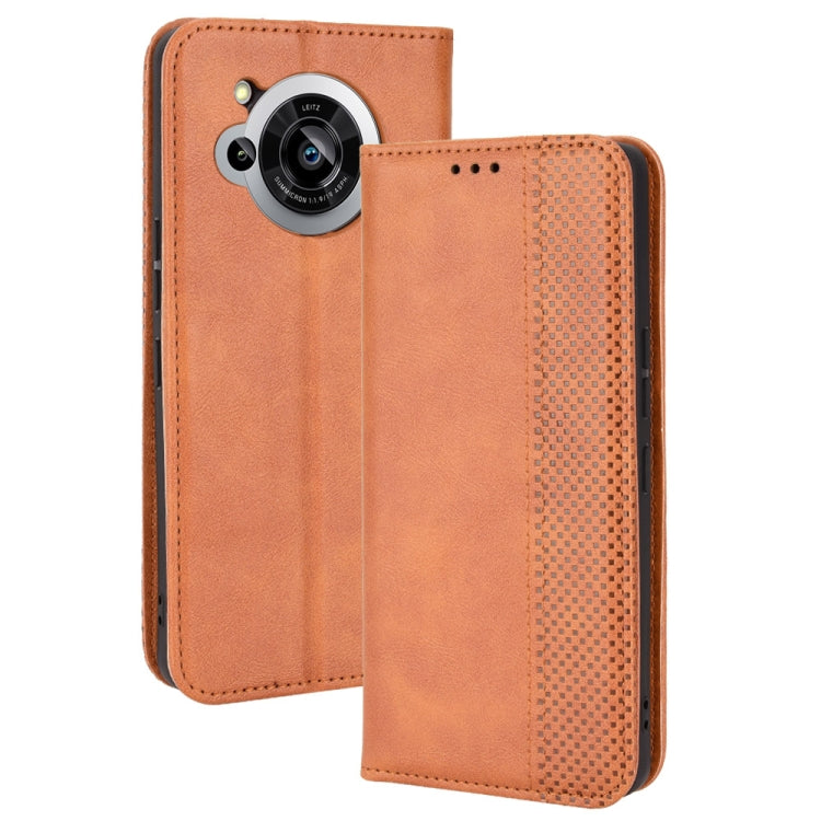 Magnetic Buckle Retro Texture Leather Phone Case, Series 1