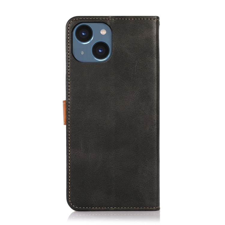 KHAZNEH Dual-color Cowhide Texture Flip Leather Phone Case, Series 2