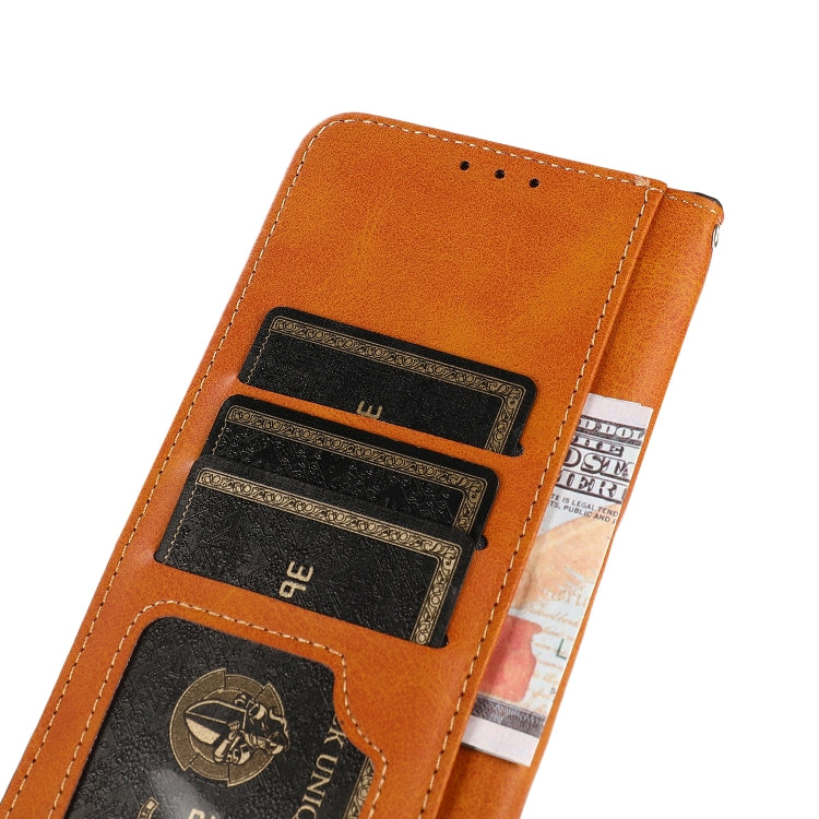 KHAZNEH Dual-color Cowhide Texture Flip Leather Phone Case, Series 2