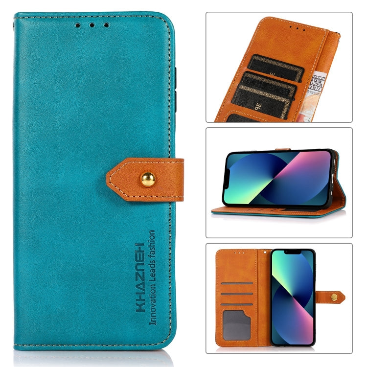 KHAZNEH Dual-color Cowhide Texture Flip Leather Phone Case, Series 2