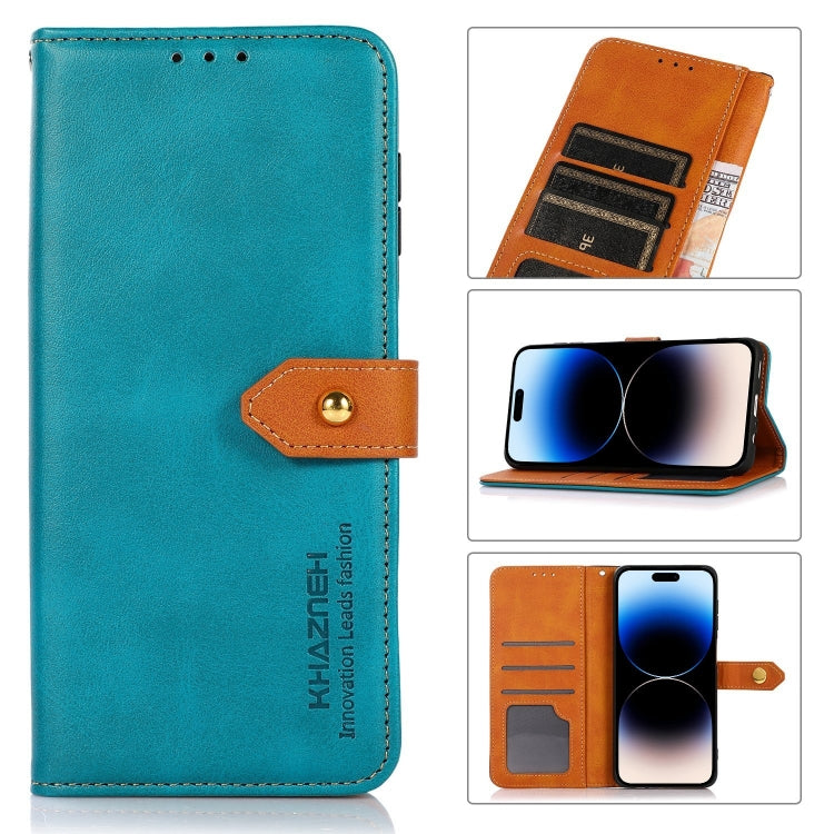 KHAZNEH Dual-color Cowhide Texture Flip Leather Phone Case, Series 1