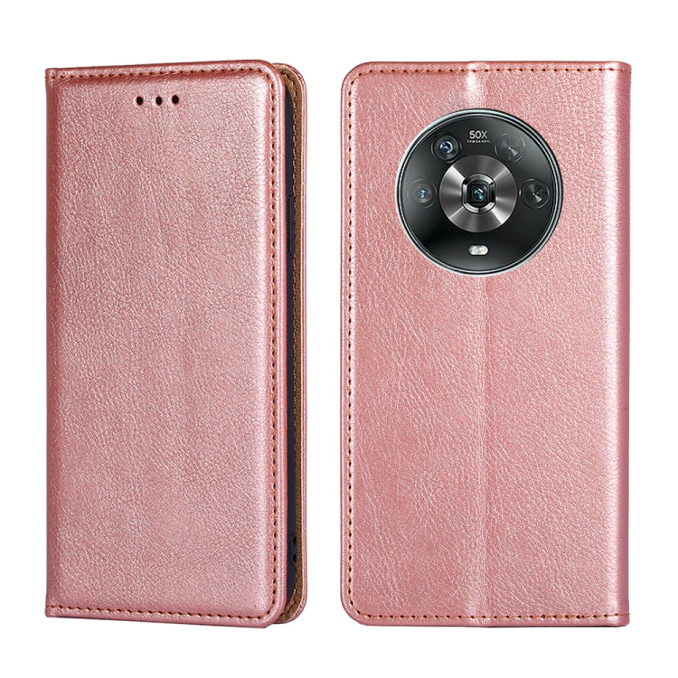 Gloss Oil Solid Color Magnetic Flip Leather Phone Case, Series 3