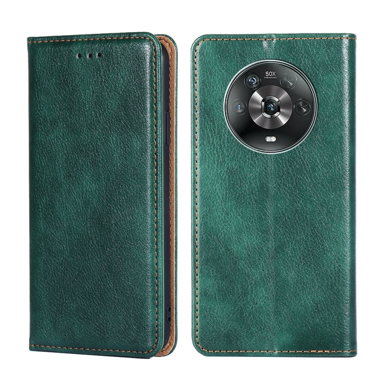 Gloss Oil Solid Color Magnetic Flip Leather Phone Case, Series 3