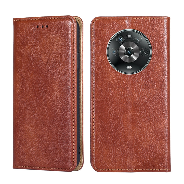 Gloss Oil Solid Color Magnetic Flip Leather Phone Case, Series 3