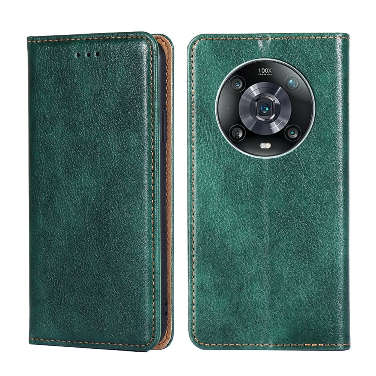 Gloss Oil Solid Color Magnetic Flip Leather Phone Case, Series 3