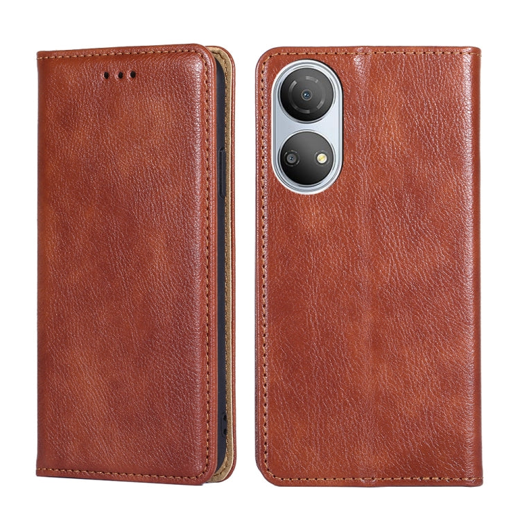 Gloss Oil Solid Color Magnetic Flip Leather Phone Case, Series 3