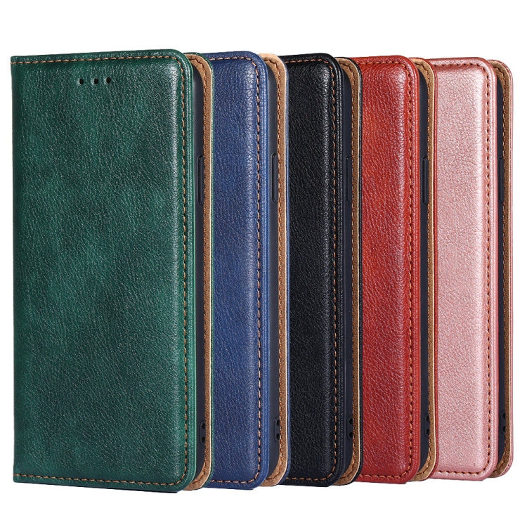 Gloss Oil Solid Color Magnetic Flip Leather Phone Case, Series 3