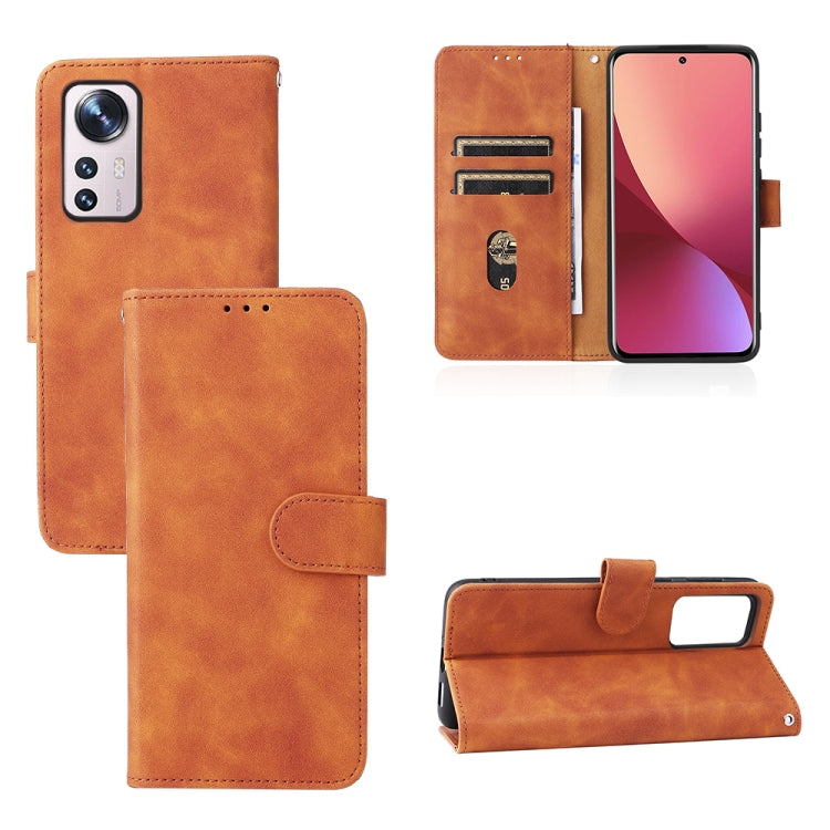 Skin Feel Magnetic Flip Leather Phone Case