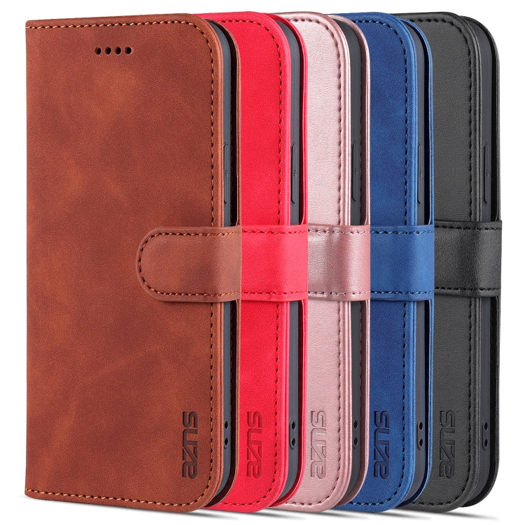 AZNS Skin Feel Calf Texture Horizontal Flip Leather Case