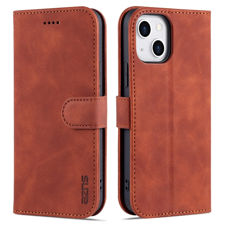 AZNS Skin Feel Calf Texture Horizontal Flip Leather Case