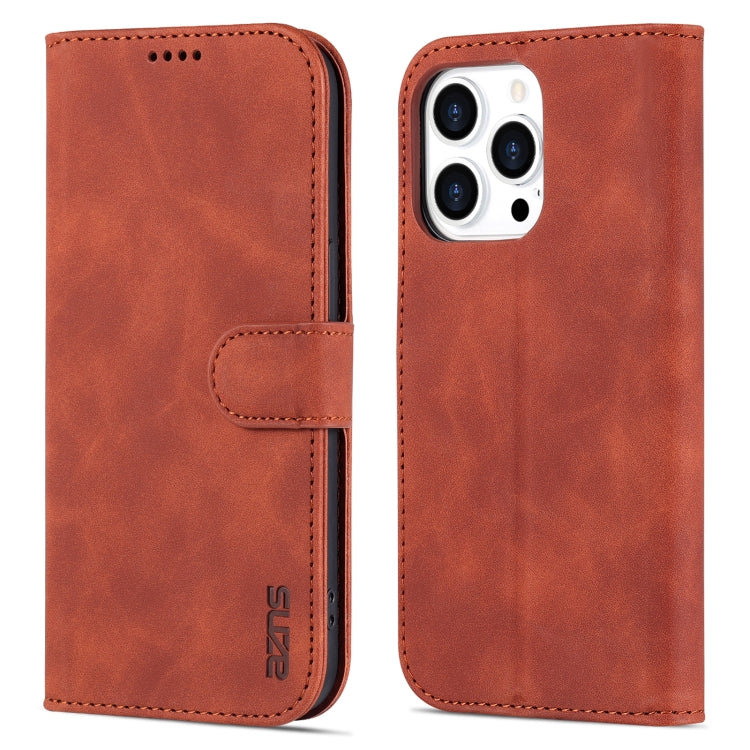 AZNS Skin Feel Calf Texture Horizontal Flip Leather Case