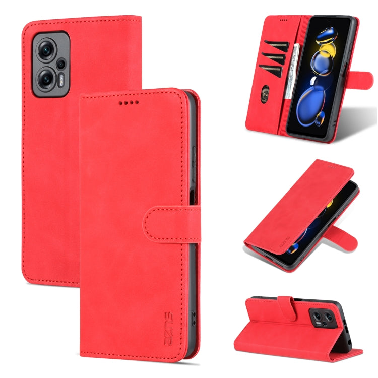 AZNS Skin Feel Calf Texture Flip Leather Phone Case, For Xiaomi Redmi Note 11T Pro/POCO X4 GT, For OPPO Reno8, For OPPO Reno8 Pro, For Huawei Nova 9Z/Enjoy 50 Plus