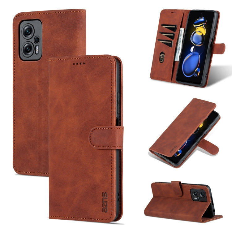 AZNS Skin Feel Calf Texture Flip Leather Phone Case, For Xiaomi Redmi Note 11T Pro/POCO X4 GT, For OPPO Reno8, For OPPO Reno8 Pro, For Huawei Nova 9Z/Enjoy 50 Plus